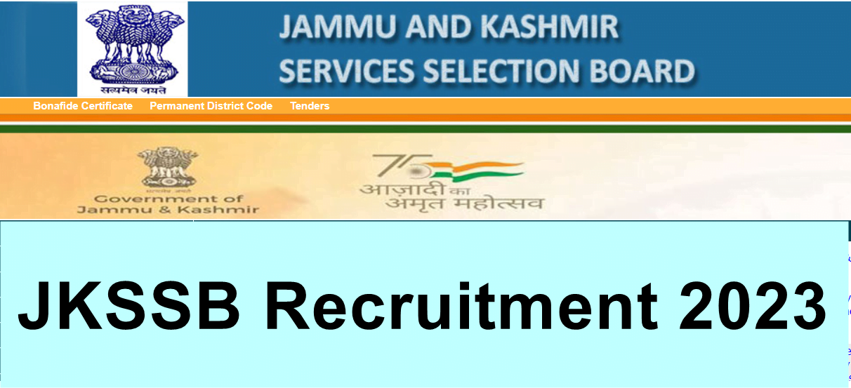 JKSSB Recruitment 2023: Apply For Draftsman, Panchayat Secretary and ...