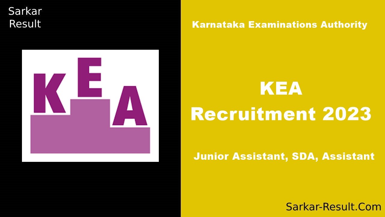 KEA Recruitment 2023, Apply Online for 670 Junior Assistant, SDA