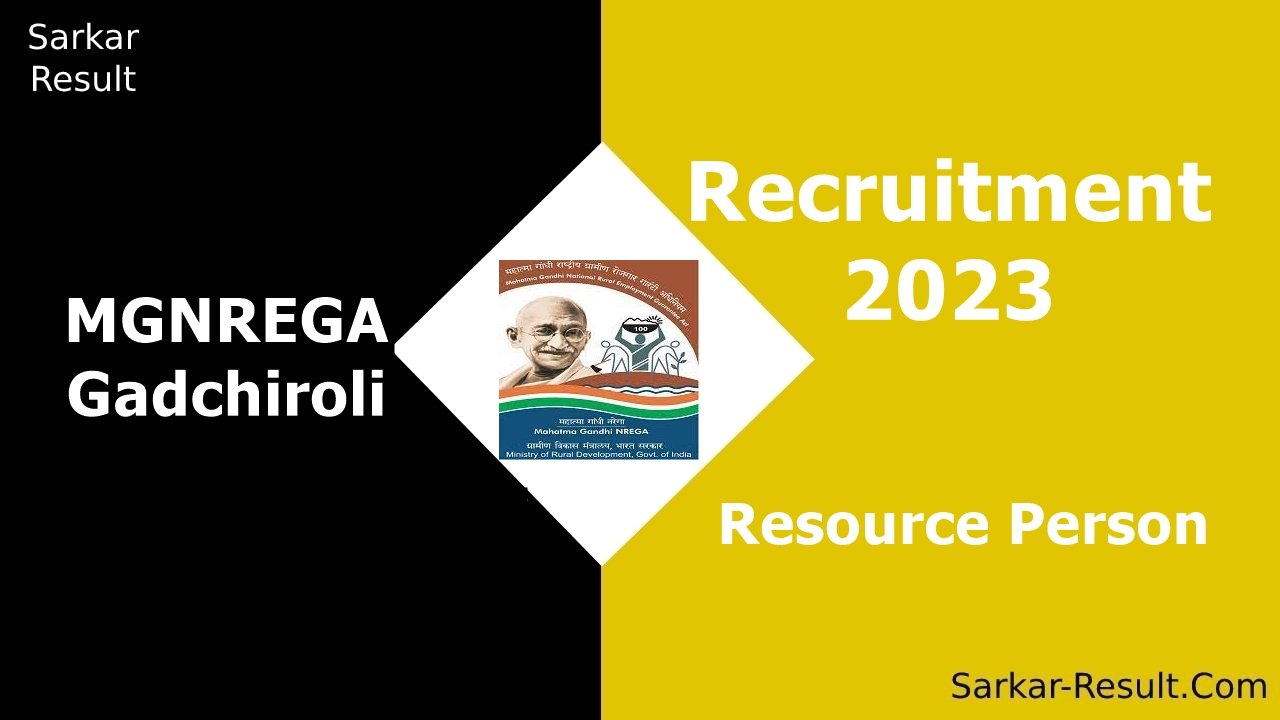 MGNREGA Gadchiroli Recruitment 2023