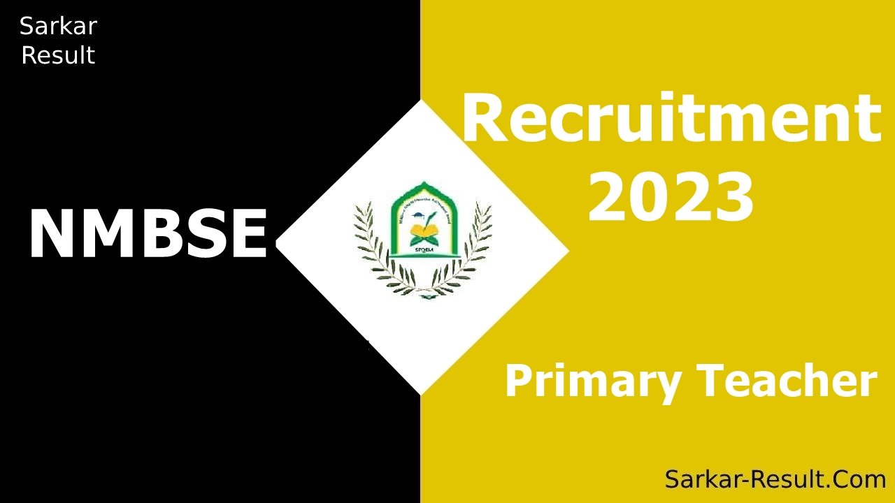 NMBSE Recruitment 2023