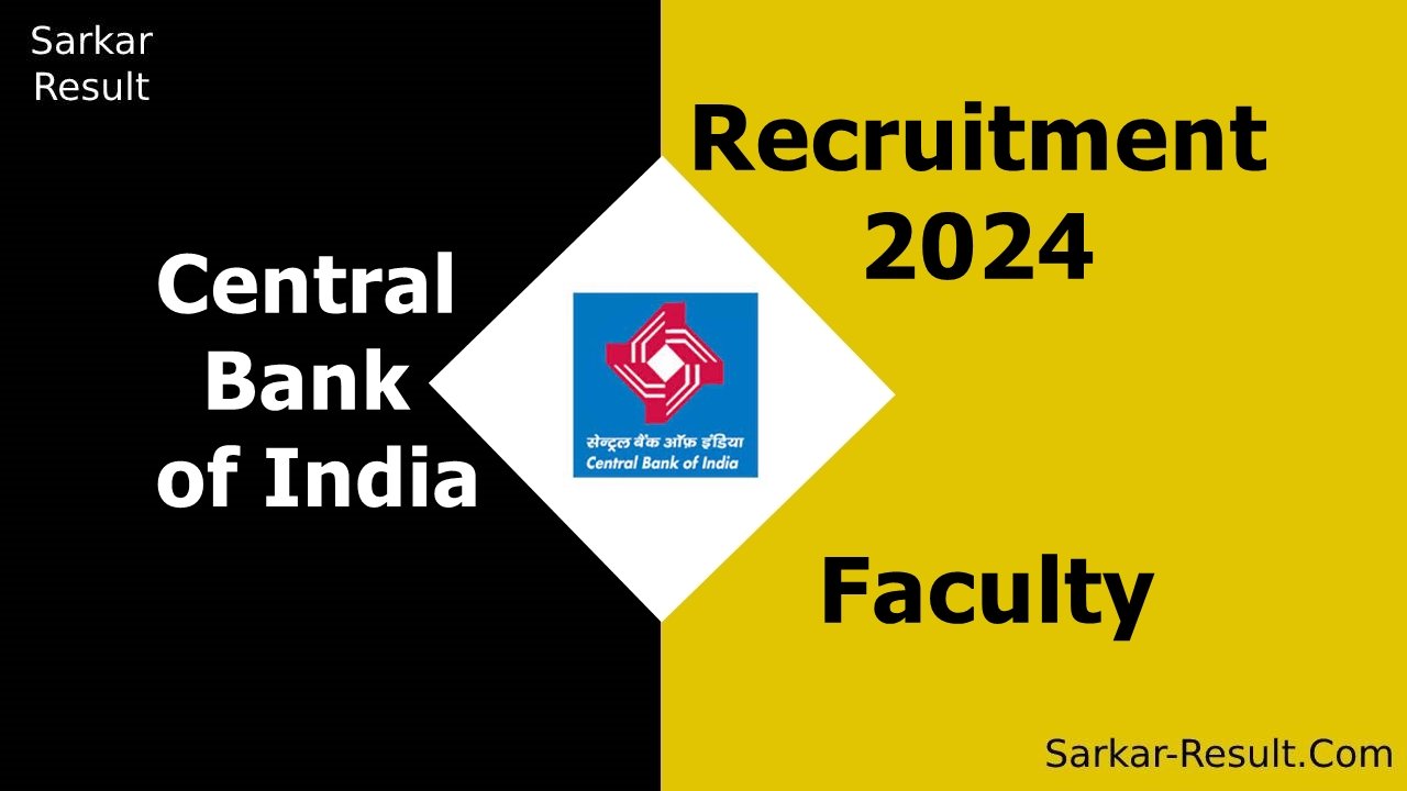 Central Bank Of India Recruitment 2024, Eligibility, Apply Offline For ...