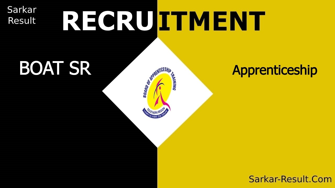 boat sr recruitment 2024 walk in interview for apprenticeship out