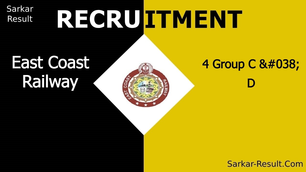 east coast railway recruitment 2024 apply offline for 4 group c d out