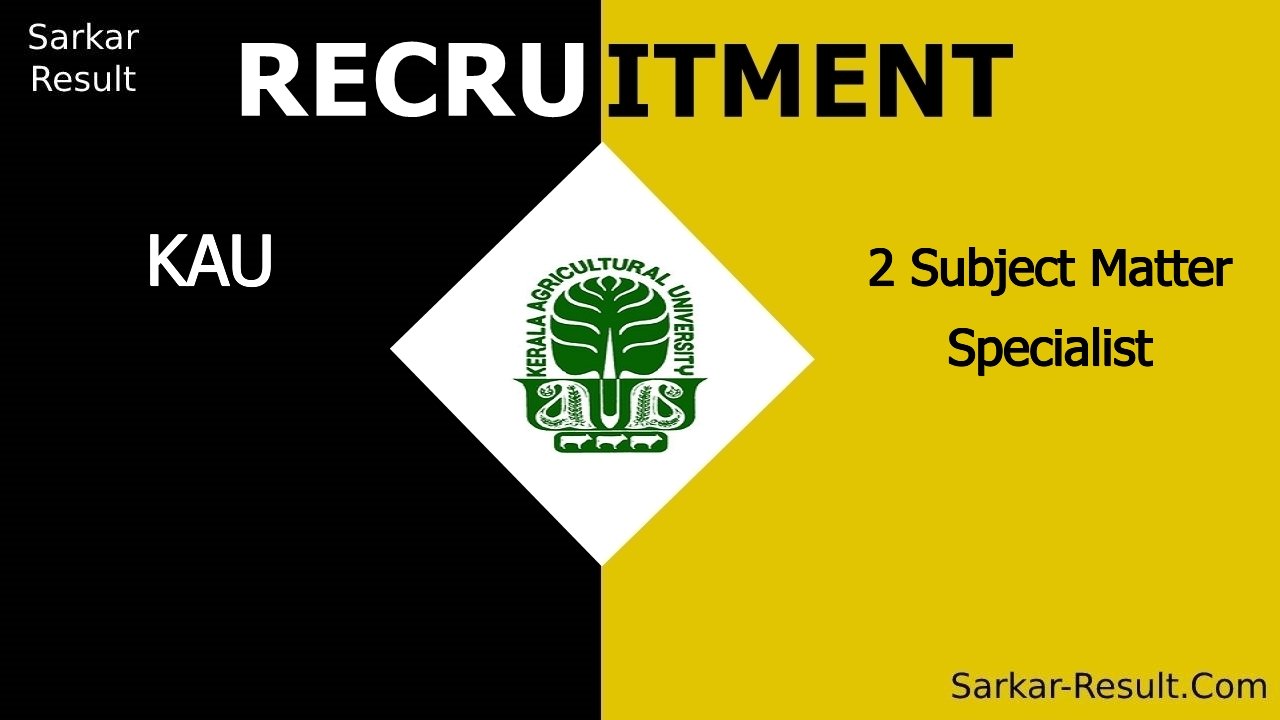 kau recruitment 2024 apply for 2 subject matter specialist out