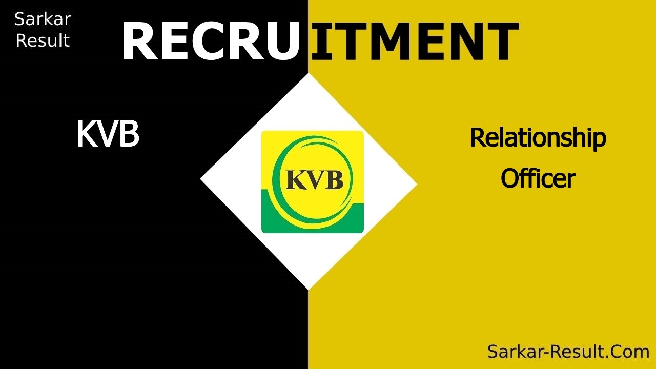 kvb recruitment 2024 apply online for relationship officer out