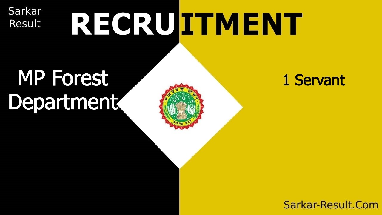 mp forest department recruitment 2024 apply offline for 1 servant out