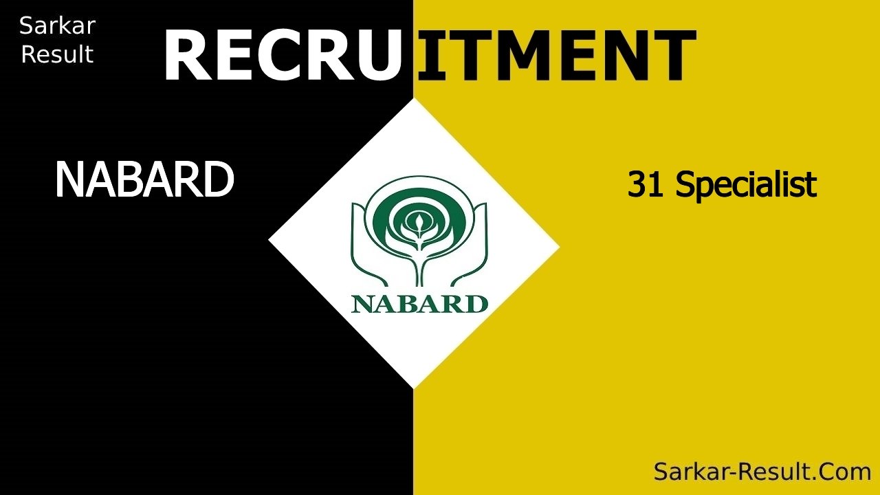 nabard recruitment 2024 apply online for 31 specialist out