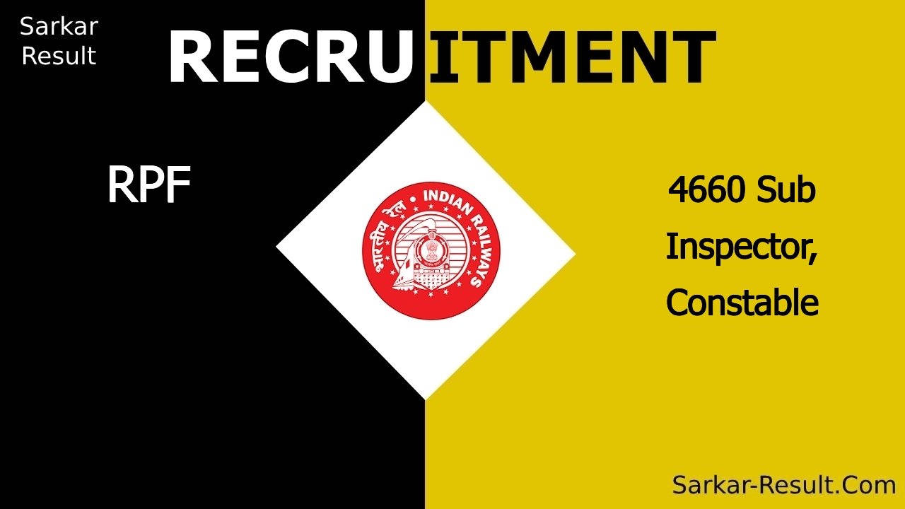 rpf recruitment 2024 apply online for 4660 sub inspector constable out