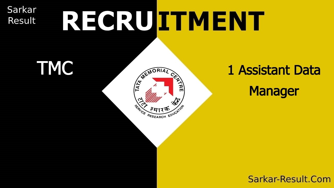 tmc recruitment 2024 walk in interview for 1 assistant data manager 2 out